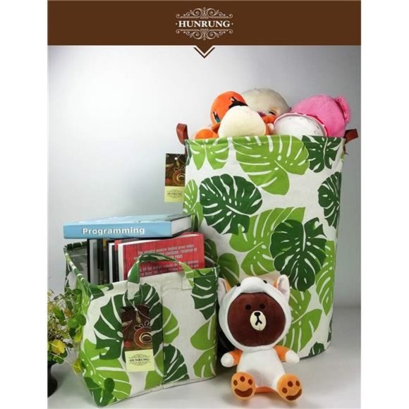 Laundry Hamper,Large Canvas Fabric Lightweight Storage Basket Toy Organizer - Picture 3 of 6